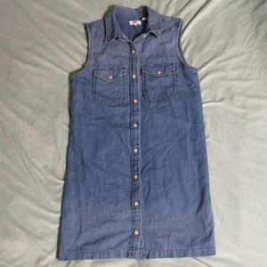 Levi's Sleeveless Button Up Jean Top/Dress